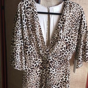 Animal print jumpsuit
